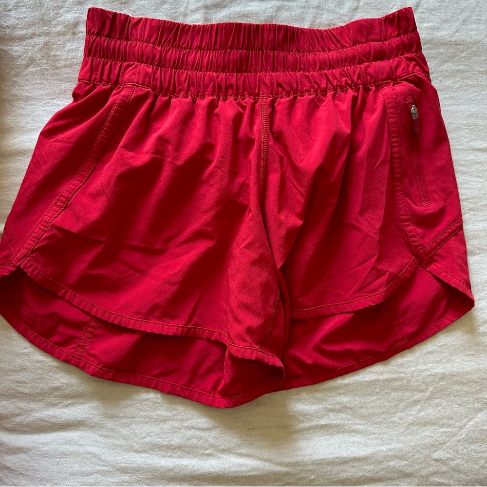 Lululemon red shorts